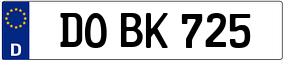 Truck License Plate